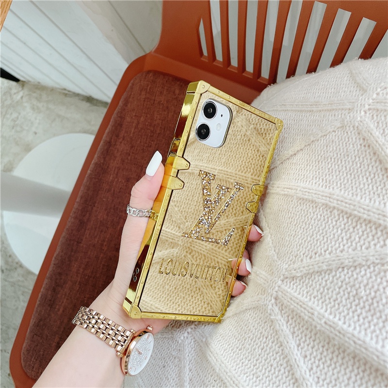 Ốp Điện Thoại Mềm Dáng Vuông Màu Vàng Sang Trọng Cho samsung s23 ultra s22 + s21 fe s20 s10 5g note20 note10 note9 note8