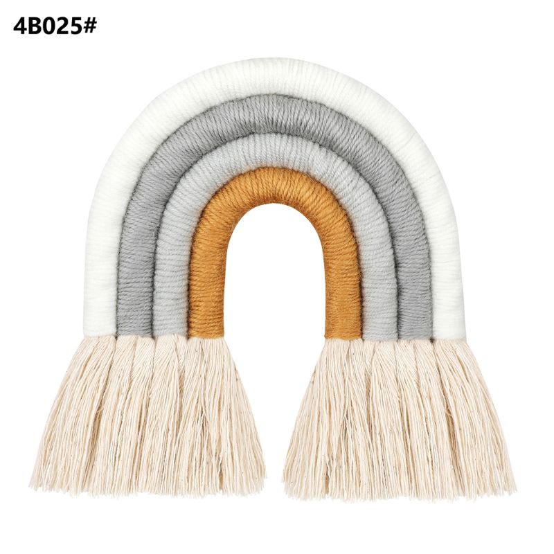 ✿ Dây Treo Macrame Màu Cầu Vồng Dùng Trang Trí Phòng Trẻ Em / Tiệc Cưới / Sinh Nhật