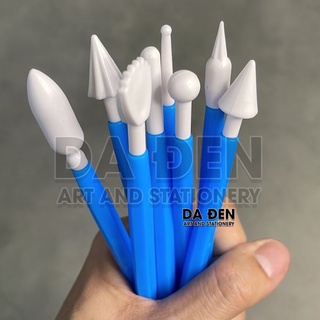 [DA ĐEN] Bộ Dụng Cụ Tạo Hình Đất Sét 8 Món