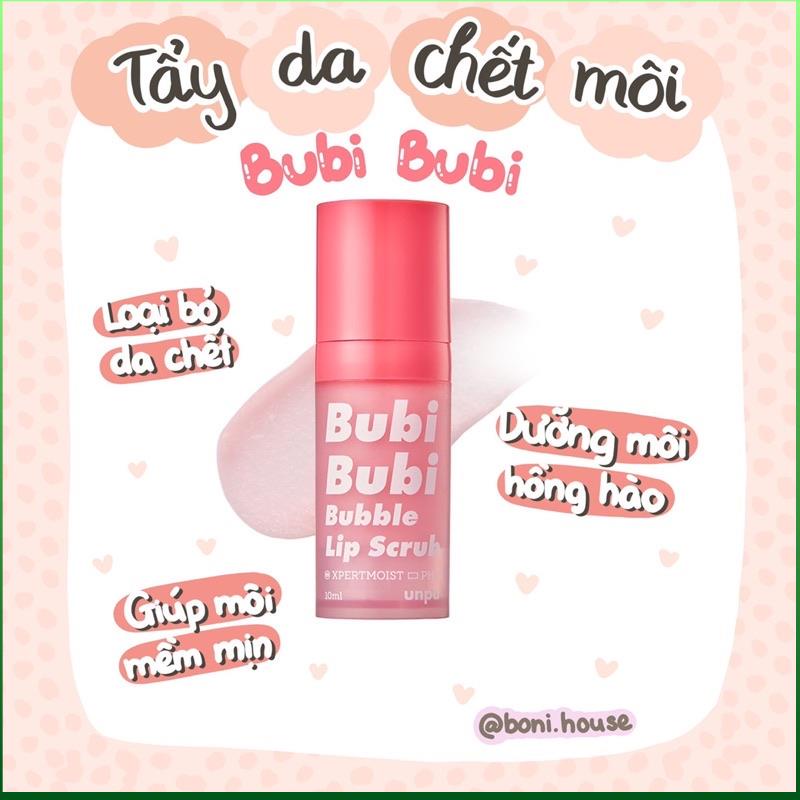 Tẩy tế bào chết môi dạng sủi bọt By Unpa Bubi Bubi Lip