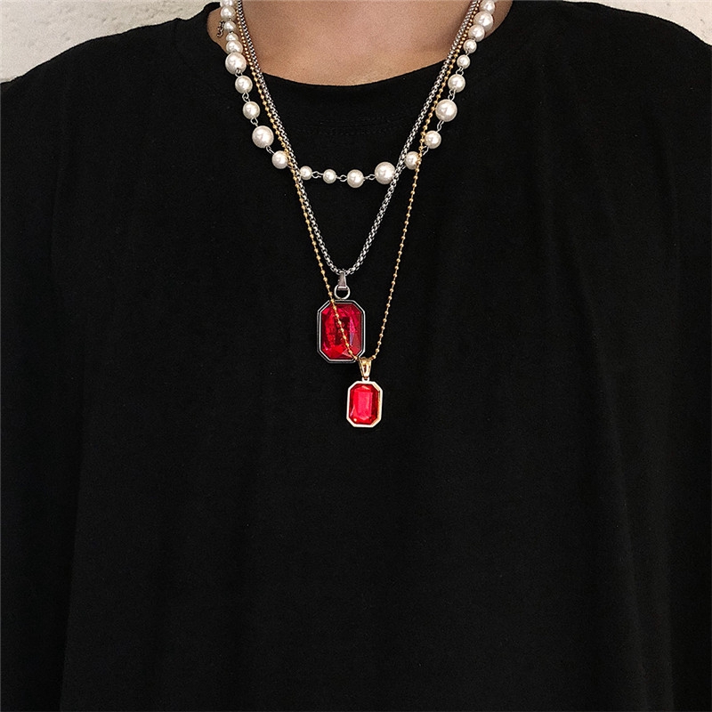 Dây chuyền ngọc trai phối mặt thánh giá đính đá lấp lánh trẻ trung 22172