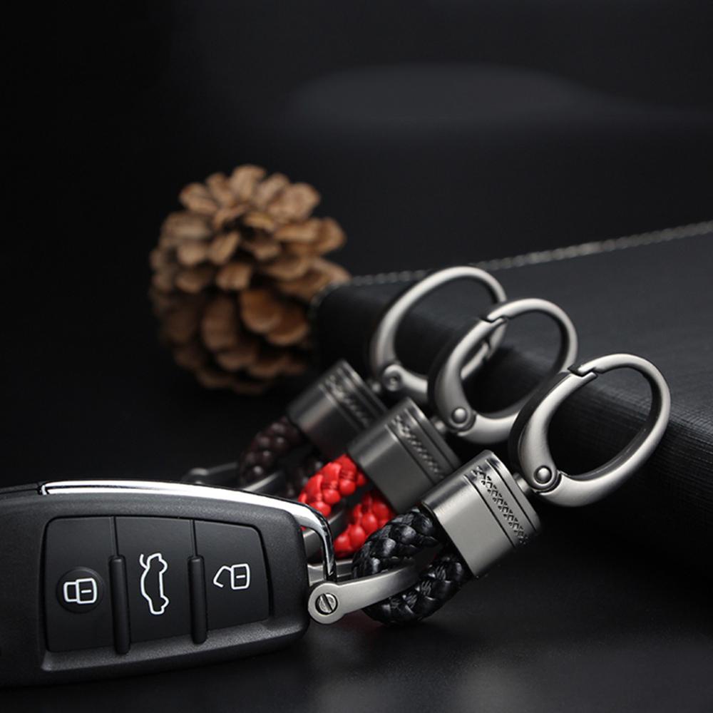 IVORY Móc Chìa Khóa Xe Hơi Bện Dây Thủ Công Thời Trang ​