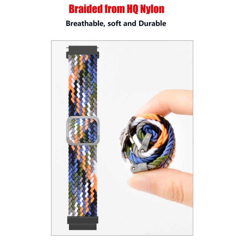Dây Đeo Đồng Hồ Bằng Nylon Co Giãn Điều Chỉnh Được Cho Samsung Galaxy Watch 5 / 5 Pro / 4 40mm 44mm 45mm