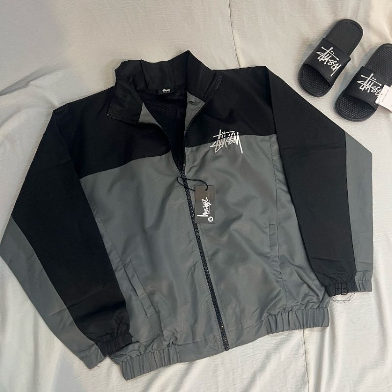 Áo Jacket Stussy logo thêu màu mới