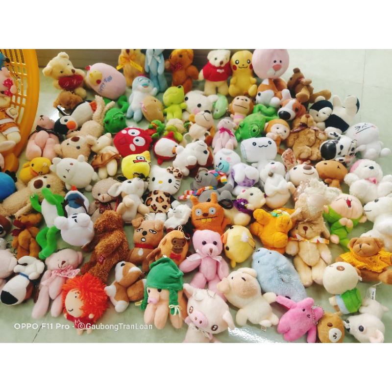 Móc khóa gấu bông lô mới