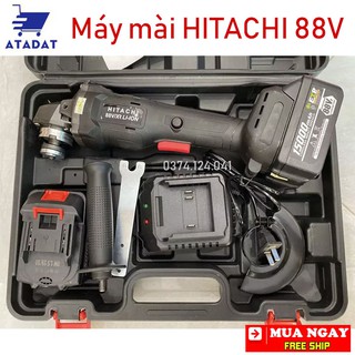 Máy mài cầm tay dùng pin HITACHI 88V , Máy mài góc 2 pin không chổi than, lõi đồng Chuyên dụng trong thi công