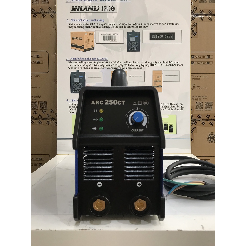 Máy hàn que RILAND ARC 250CT Chính hãng 100%