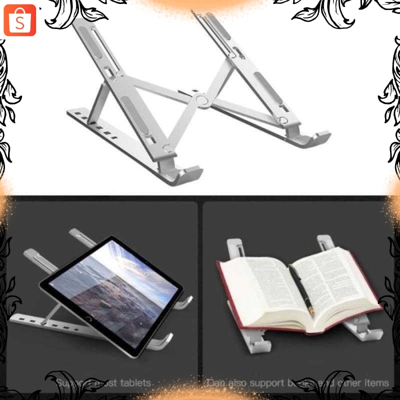Giá Đỡ Laptop Màu Bạc Có Thể Điều Chỉnh Cho Macbook Notebook Bookend | BigBuy360 - bigbuy360.vn