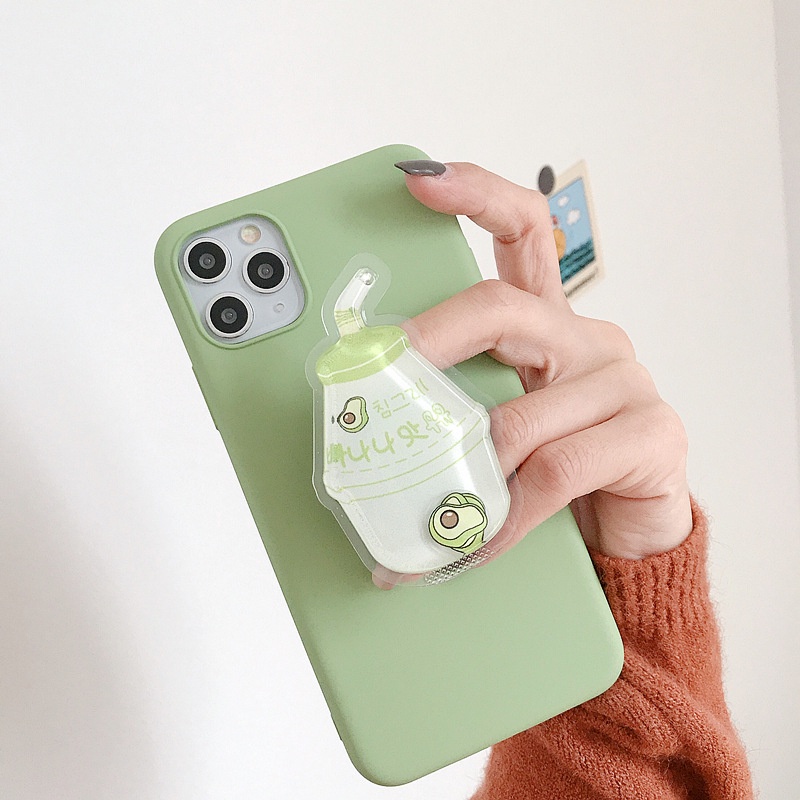 Giá Đỡ Điện Thoại Túi Khí Mềm Hình Hoạt Hình Sáng Tạo Phong Cách Hàn Quốc