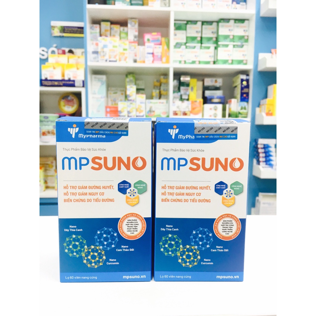 Viên TIỂU ĐƯỜNG nano dây thìa canh MPsuno, hỗ trợ tăng bài tiết Insulin, ổn định đường huyết, ngăn ngừa biến chứng 60v