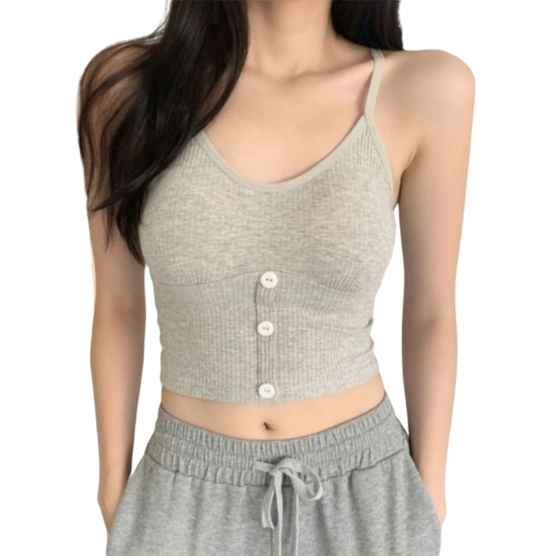 Áo Ngực Hai Dây Vải Cotton Thời Trang Mùa Hè Quyến Rũ Cho Nữ