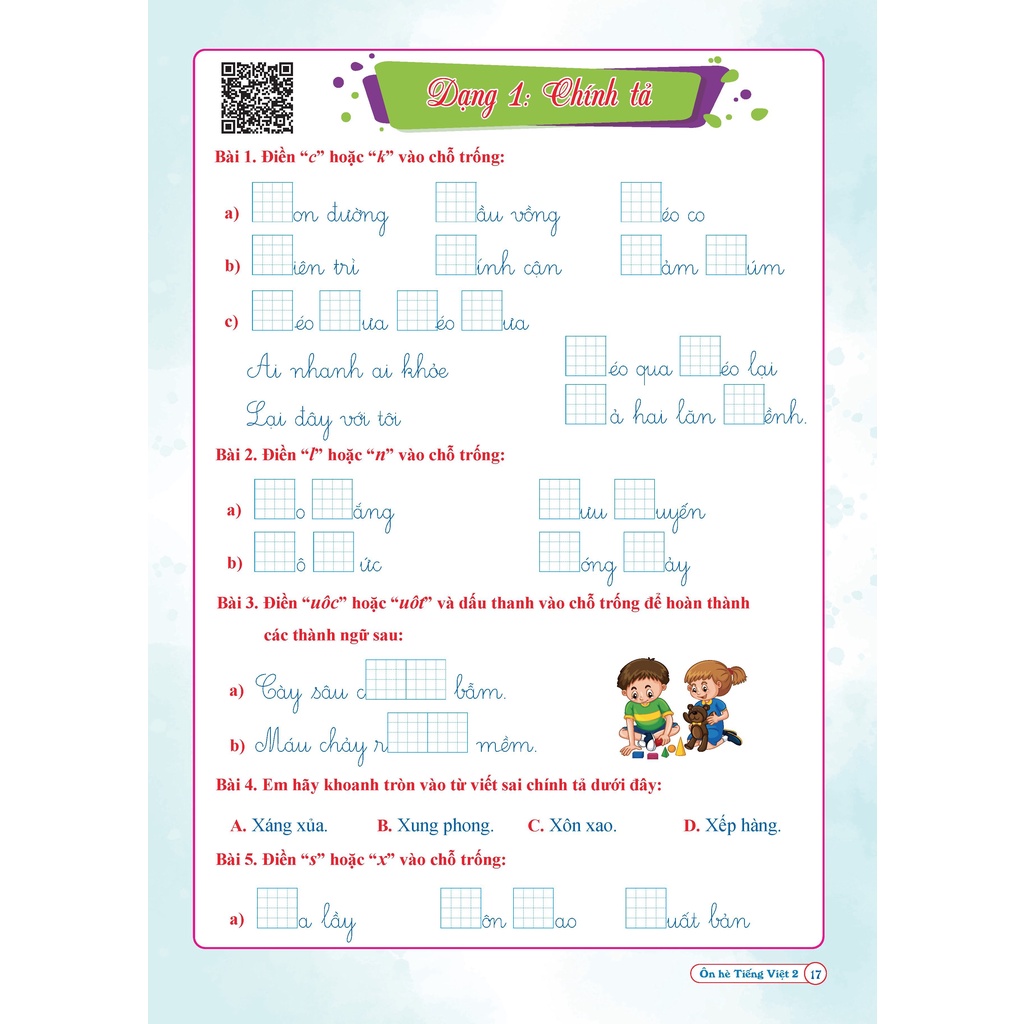 Sách - Ôn Hè Tiếng Việt Lớp 2 - Chương Trình Mới - Dành cho học sinh lớp 2 lên 3