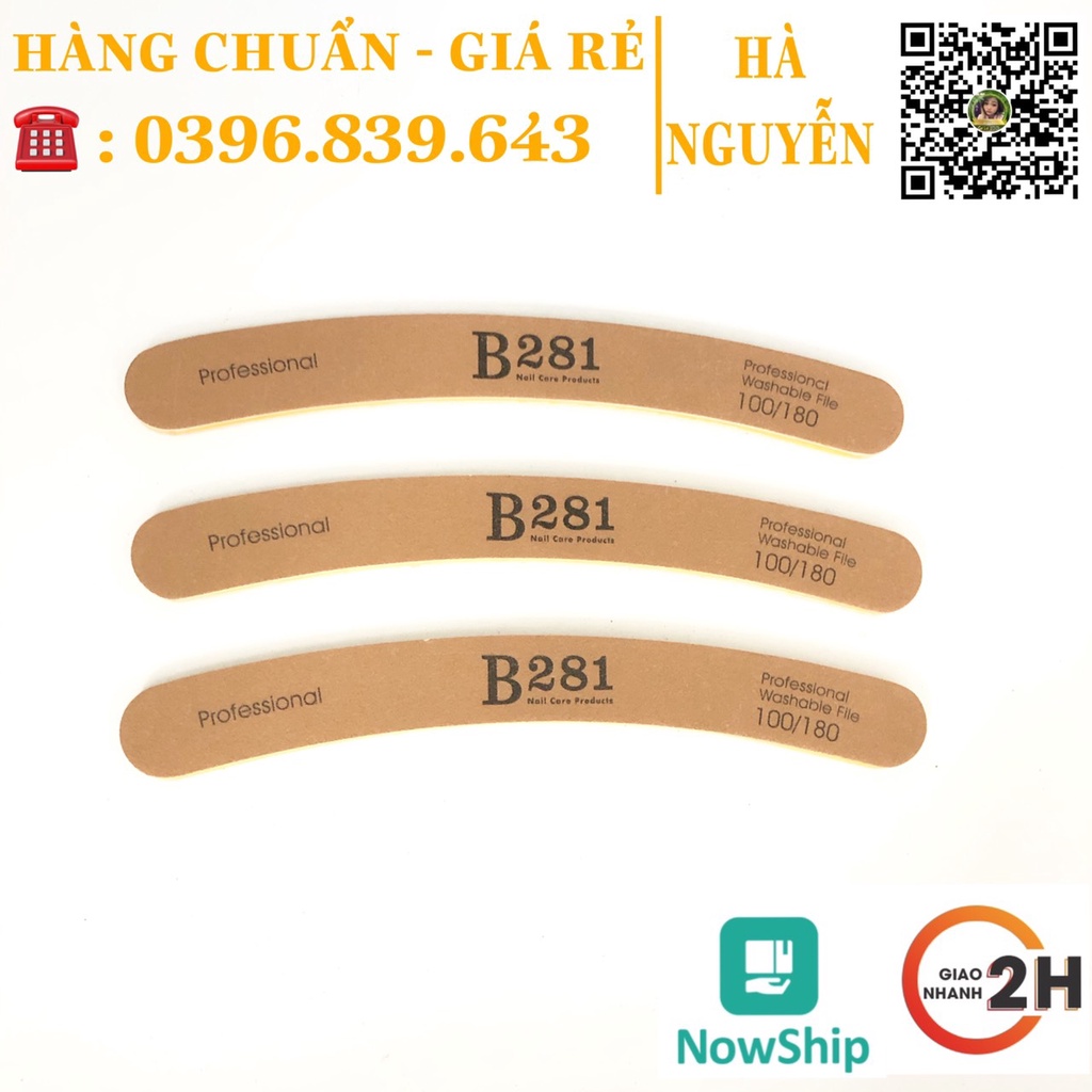 Dũa Da Bò Cao Cấp B281 - Dũa Phom Móng 100/180 Siêu Bền