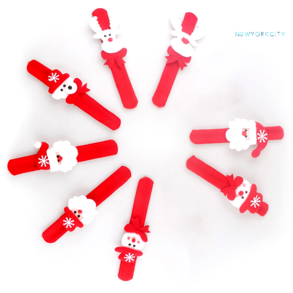 Vòng Tay Vải Nhung Gắn Hình Tròn Phát Sáng Phong Cách Giáng Sinh