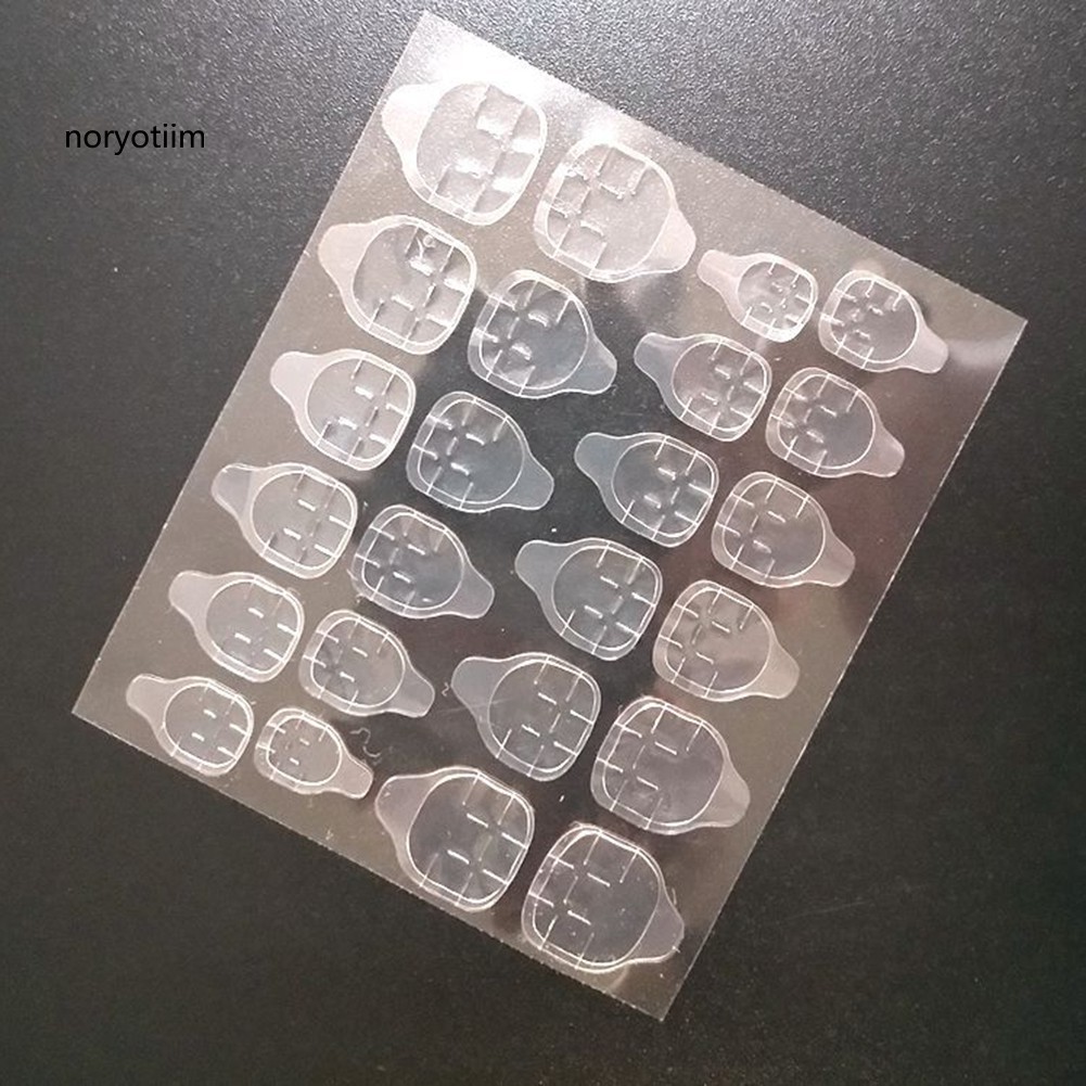 Set 24 miếng keo dán hai mặt để trang trí móng tay nghệ thuật