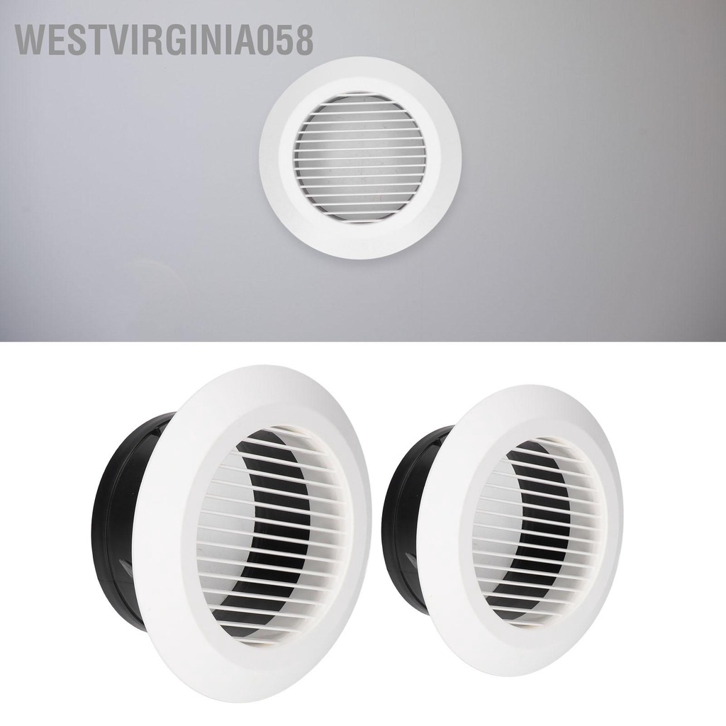 Westvirginia058 Vòng thông gió bằng nhựa ABS Louver Grille Nắp đậy Soffit cho phòng tắm Văn nhà bếp Thông