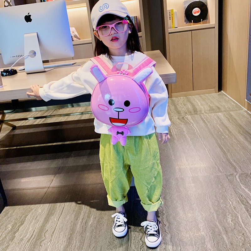 Ba Lô Nhựa PVC Chống Thấm Nước Họa Tiết Hoạt Hình Dễ Thương Cho Bé Từ 3-10 Tuổi