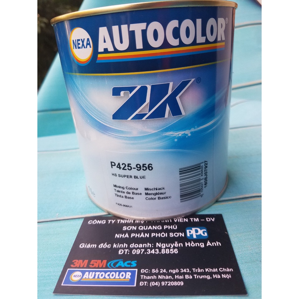 Sơn gốc 2K Màu xanh lam P425-956 1 Lít Nexa Autocolor