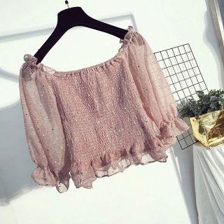 Áo nhũ trễ vai