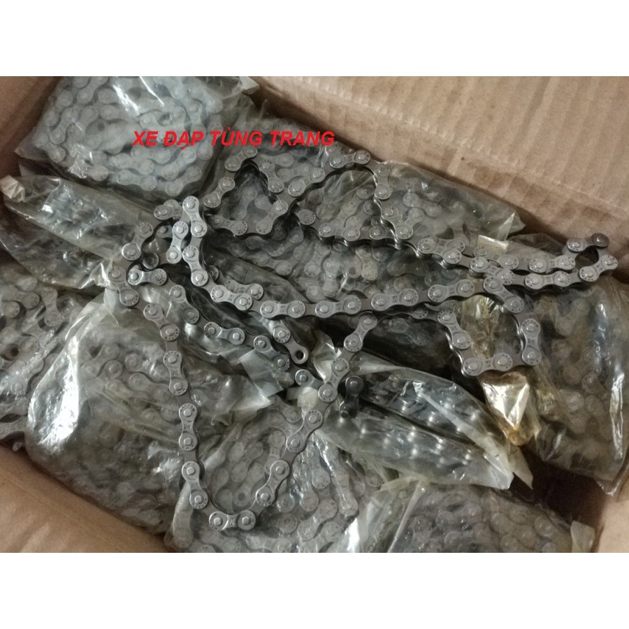 Xích / sên XE ĐẠP KMC Z51 + khóa KMC / Nguyên bản sản xuất tại nhà máy Đài Loan . Cực bền