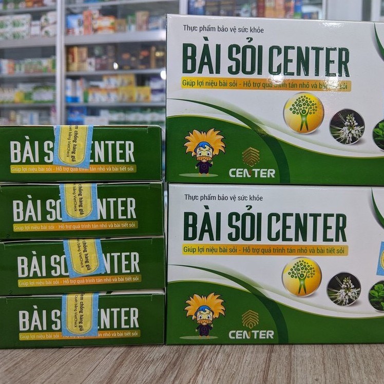 Bài sỏi center – Hỗ trợ lợi tiểu, bài tiết sỏi thận, sỏi tiết niệu, sỏi mật (Hộp 30 viên)