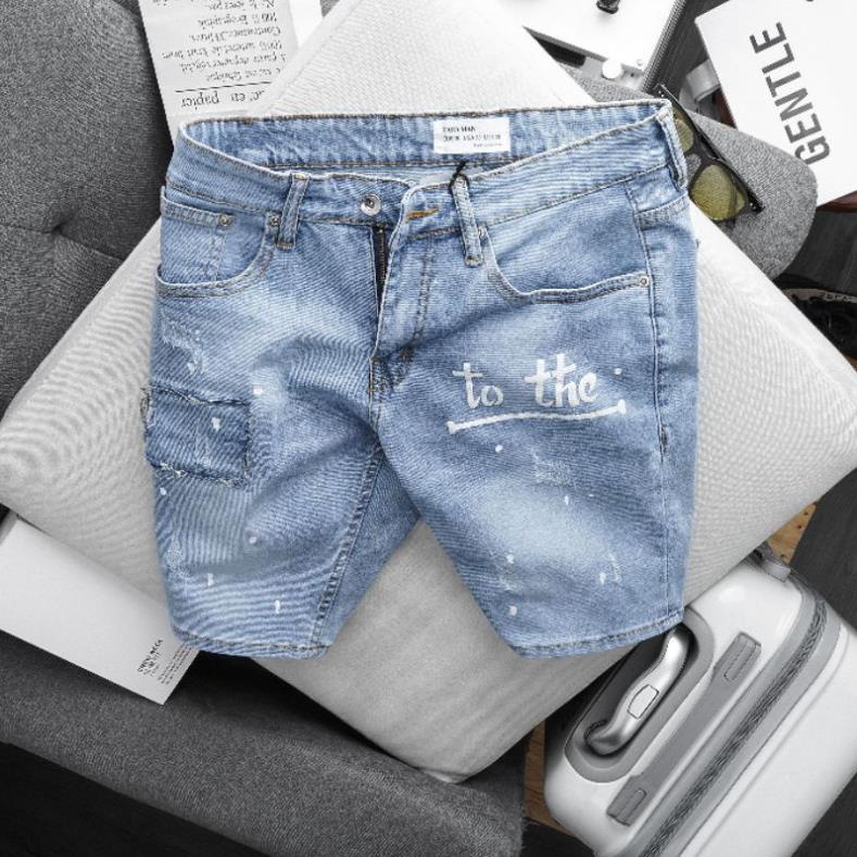 Quần jean nam bigsize rách bụi co giãn hàng xuất đẹp -GJ*&