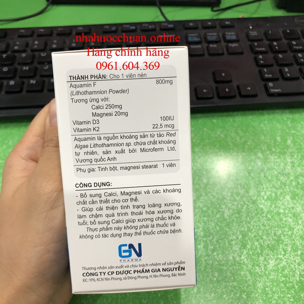 SEBONETAB Bổ sung Calci, Magie  cải thiện tình trạng loãng xương tê bì tay chân (60V) | Thế Giới Skin Care