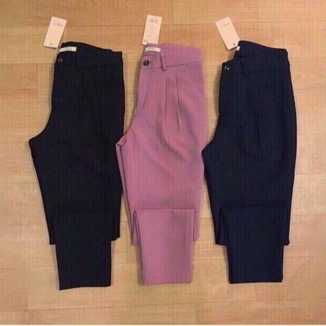 Quần tây công sở baggy ống lệch💖FREESHIP💖(HOT2020)tuyết mưa Q007 | BigBuy360 - bigbuy360.vn