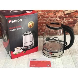 Ấm nước siêu tốc thuỷ tinh chịu nhiệt Rapido 1.8L