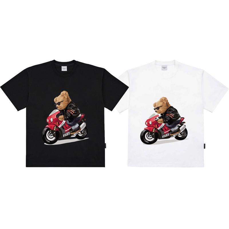 Áo Thun Cotton Tay Ngắn Dáng Rộng In Chữ Acme-de-Lie Thời Trang Cho Nam Và Nữ