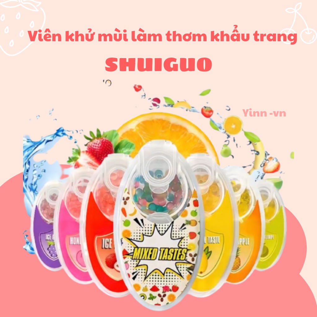 100 Hạt khử mùi làm thơm khẩu trang hương hoa quả hiệu quả nội địa Trung