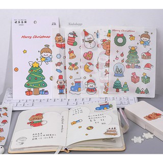 Set 6 Tấm Sticker Giáng Sinh Cỡ Lớn