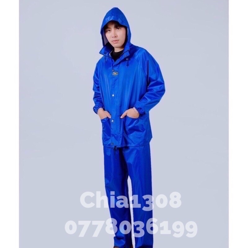 ÁO MƯA BỘ SIÊU NHẸ CÓ HOA VÂN NỔI CAO CẤP