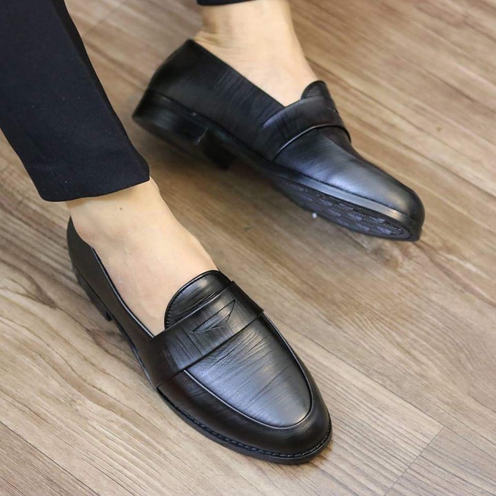 Ảnh thật có video, Giày tây nam da bò mặt cánh én, Giày da bò cao cấp, Bảo Hành 12 tháng