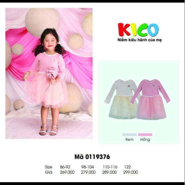 Váy công chúa cho bé gái thuơng hiệu KiCo