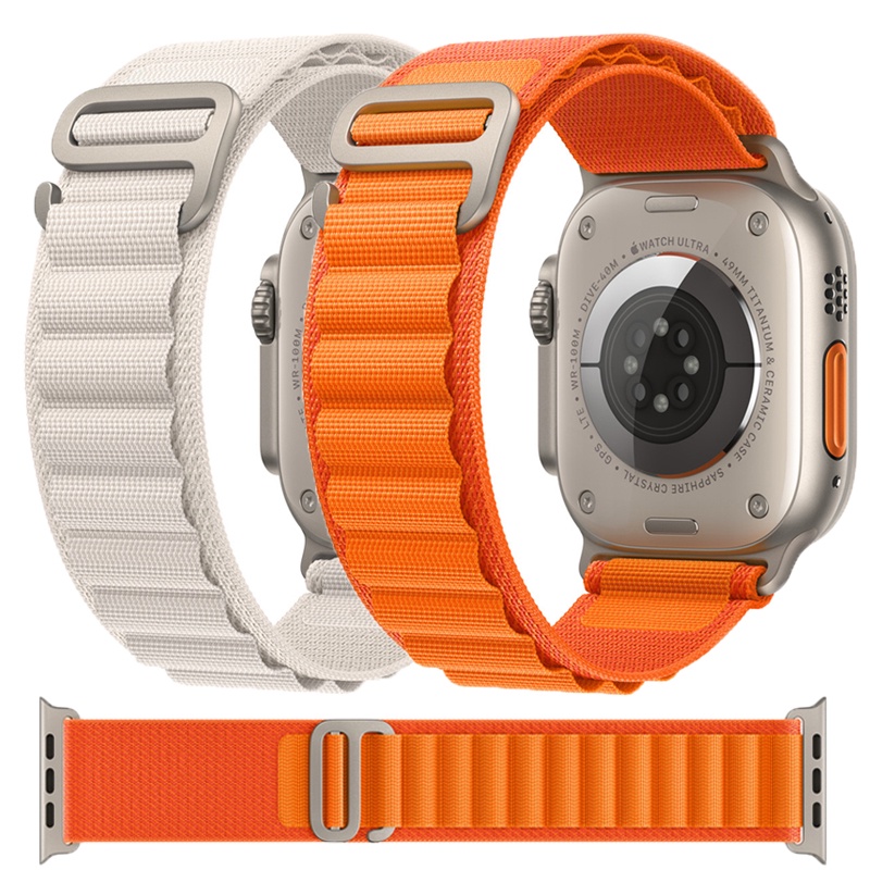 Dây Nylon Đeo Tay Thể Thao Dành Cho Apple Watch Ultra 49mm 45mm 41mm 44mm 40mm 38mm 42mm iWatch Series 8 7 SE 6 5 4 3