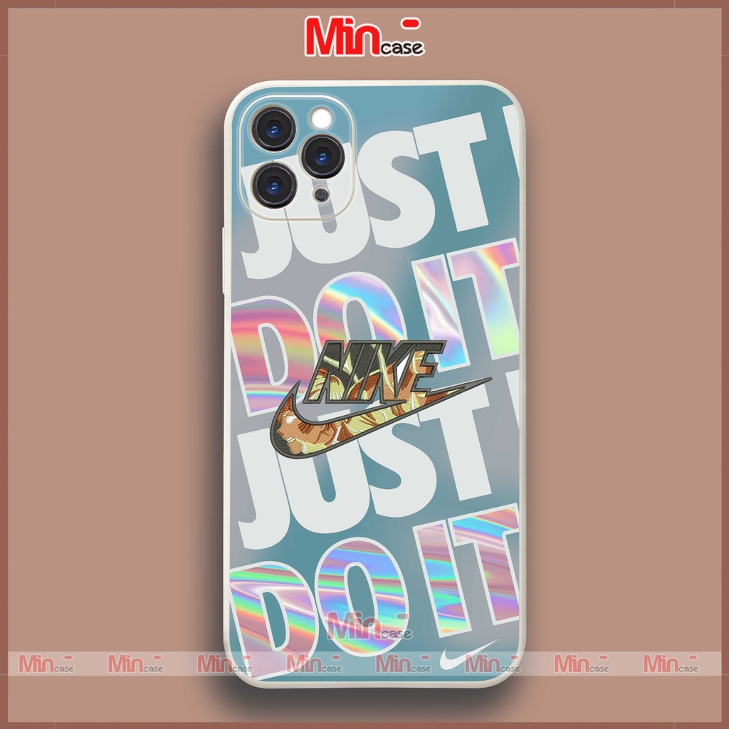 Ốp lưng iPhone Nike Just Do it viền vuông silicon dẻo bảo vệ camera cho iphone 6/6s/7/8/X/XS/XR/11/12/13 Pro Plus Max