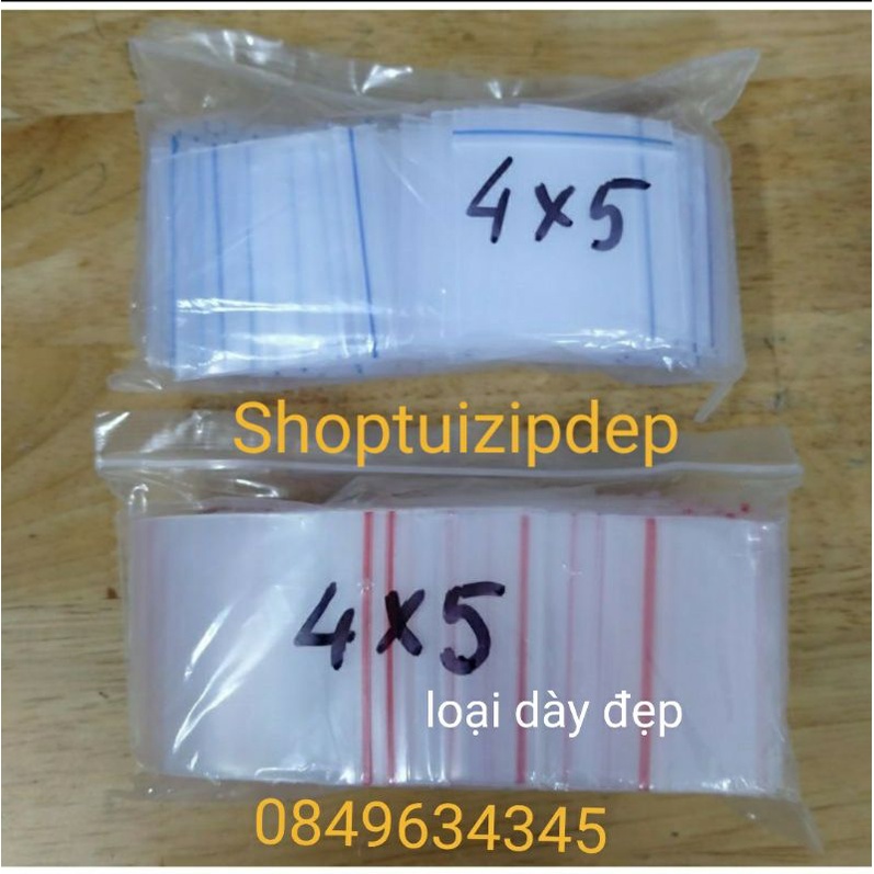 100 chiếc túi zip mini nhỏ đẹp đủ size (1 túi:100c), Ấn chọn size