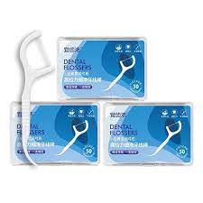 Hộp 50 Cây Tăm Chỉ Nha Khoa Dental Floss Bảo Vệ Sức Khỏe - Tăm Xỉa Răng Chăm Sóc Vệ Sinh