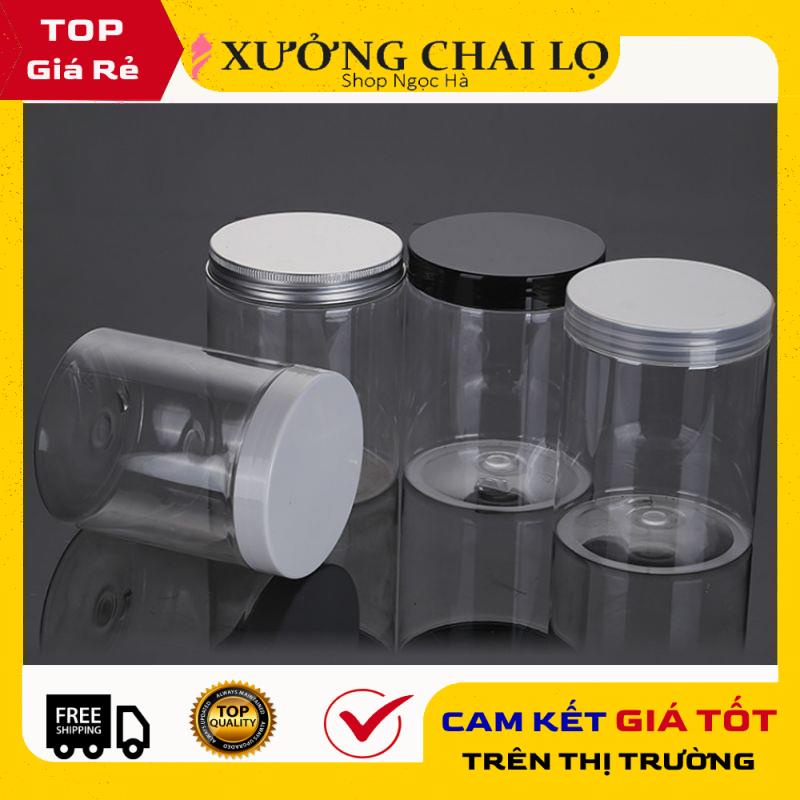 Hủ Đựng Kem ❤ GIÁ RẺ NHẤT ❤ Hủ nhựa pet Trong Nắp Trắng 50g 100g 200g 250g 500g đựng mỹ phẩm, thực phẩm, đồ khô, ngũ cốc