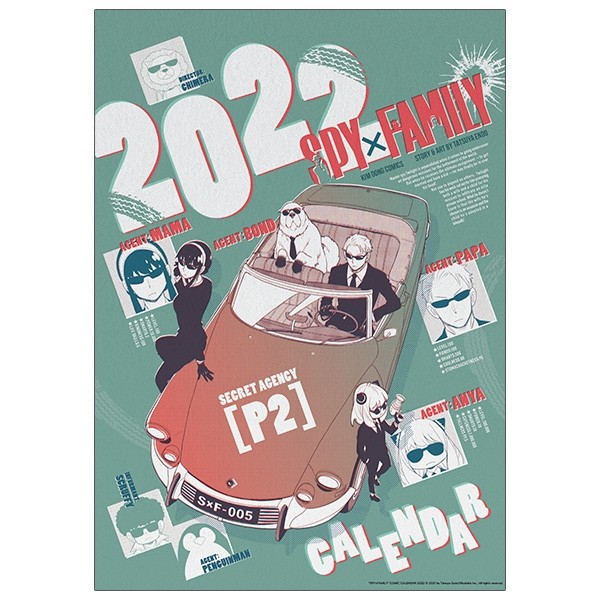 Spy x Family Calender 2022 - Lịch treo tường Manga - NXB Kim Đồng