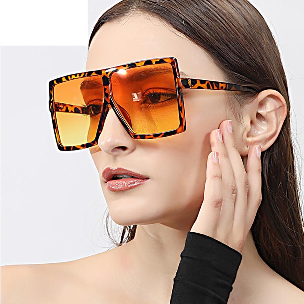 Kính Mát Gọng Vuông Oversize Chống Tia UV400 Sự Bảo Vệ