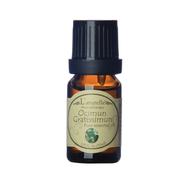 Tinh dầu Hương Nhu Trắng - OCIMUN GRATISSIMUM cao cấp L'aturelle 10ml kích thích mọc tóc, làm ấm và bảo vệ cơ thể