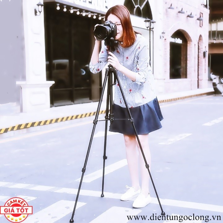 Tripod 3 Chân Máy Ảnh Weifeng WF-3520 Hợp Kim Màu Đen