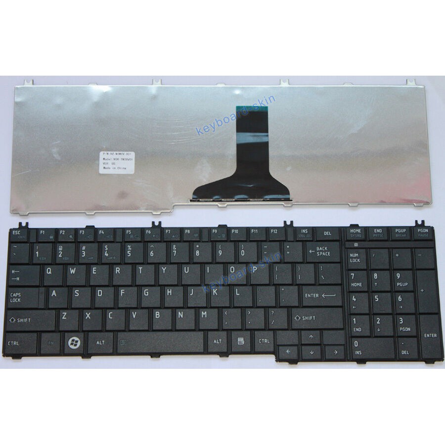 BÀN PHÍM LAPTOP TOSHIBA Satellite C650 C655 C660 C665 L650 L655 L670 L750 L770 L755 L660 L660D L665 L665D L775 (Đen)