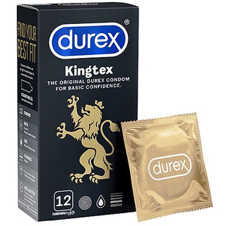 Bao cao su durex kingtex size nhỏ ôm sát 49mm hộp 12 cái