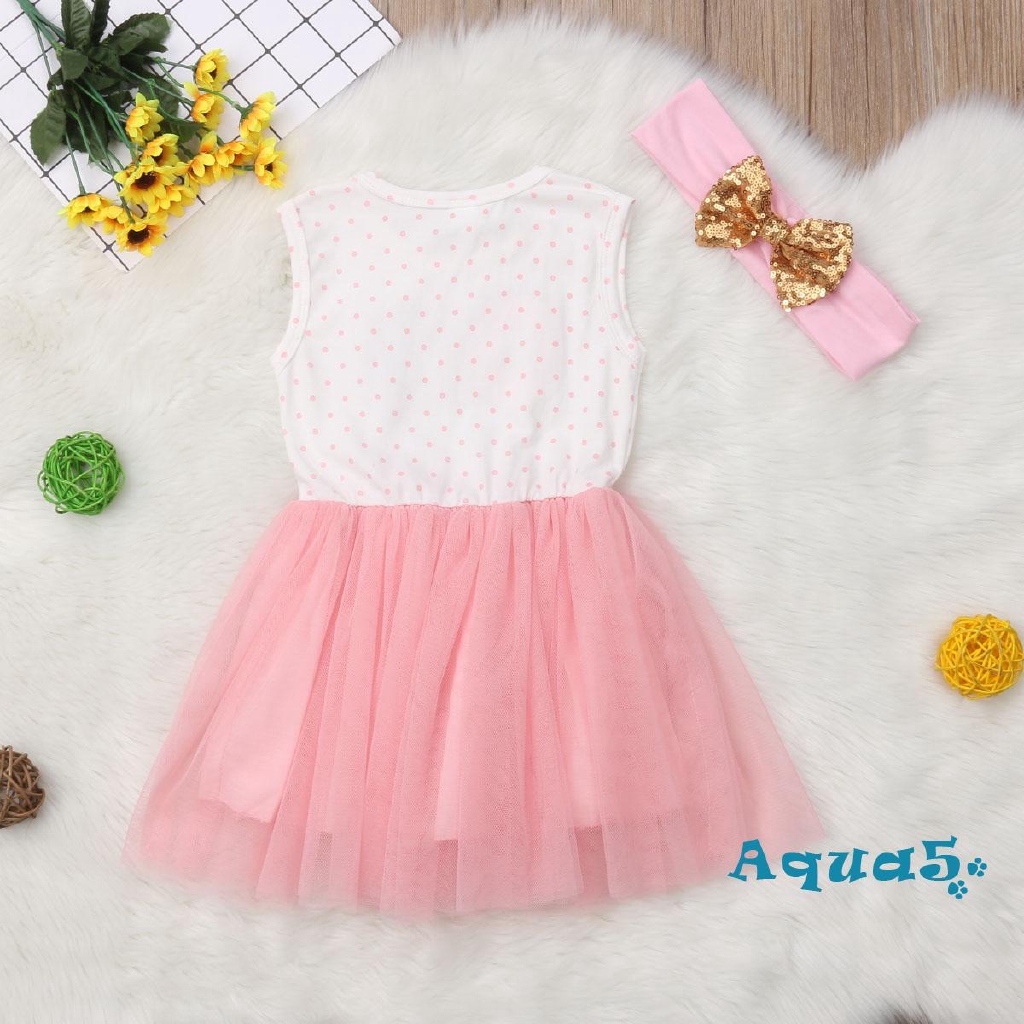 Set Đầm Xoè Tutu + Băng Đô Dễ Thương Cho Bé Gái Sơ Sinh