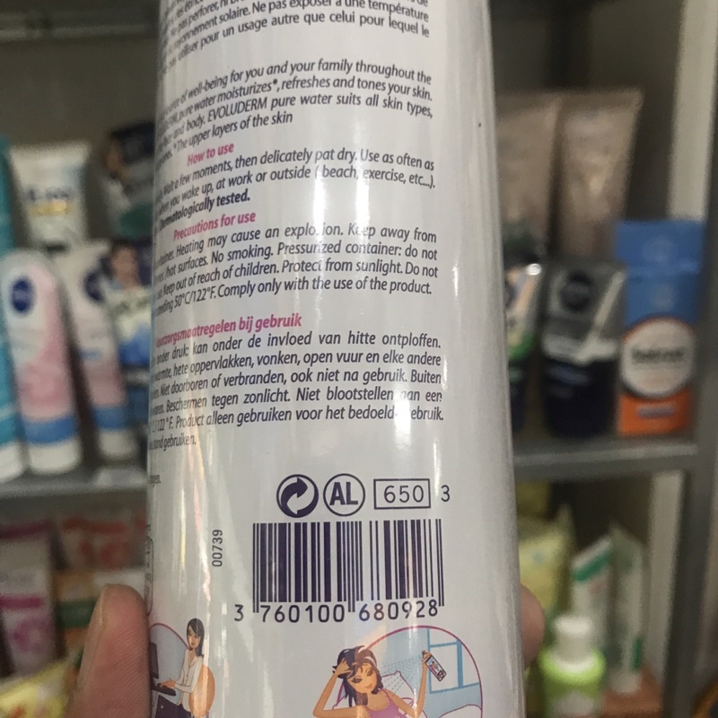 Nước Xịt Khoáng Evoluderm 150ml