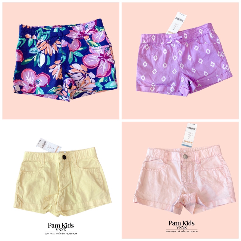 P106 Quần short bé gái Gym xuất xịn