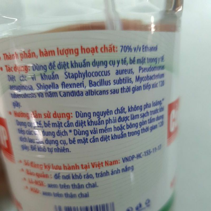 Cồn 70 độ VP có vòi xịt - Đông Anh Pharmart